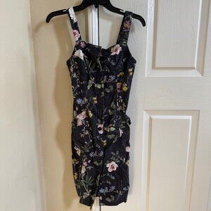 Level 99 Floral Button-up Midi Dress